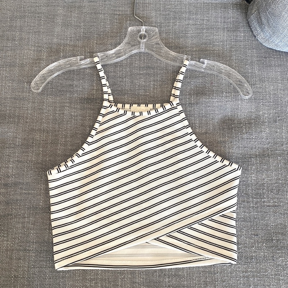 Loving things striped crop top. Australian size 8.